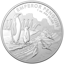 Australian Antarctic Territory - Emperor Penguin 1 oz Silver 2023