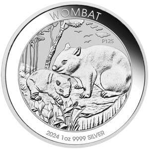 Australian Wombat 1 oz Silver 2024