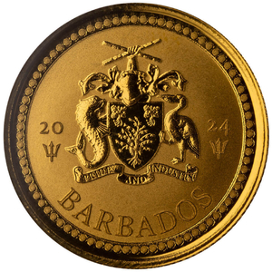 Barbados: Trident 1/10 oz Gold 2024 Prooflike