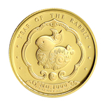 Bhutan: Lunar Year of the Rabbit colored 1/4 ounce Gold 2023