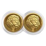 Big Five II: Lion Set 2 x 1/4 ounce Gold 2022 Proof