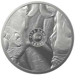 Big Five II: Rhino 1 oz Silver 2022