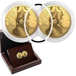 Big Five II: Rhino Set 2 x 1/4 oz Gold 2022 Proof