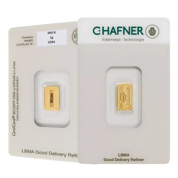 C. Hafner 1 gram Gold Bar LBMA