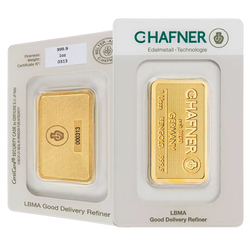 C. Hafner 1 oz Gold BarLBMA