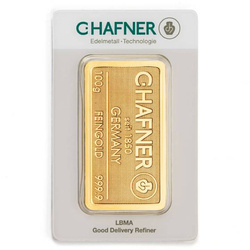 C. Hafner 100 grams Gold Bar LBMA