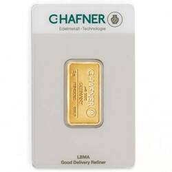 C. Hafner 5 grams Gold Bar LBMA