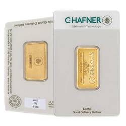 C. Hafner 5 grams Gold Bar LBMA