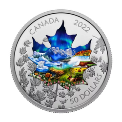 Canada: Canadian Collage coloured 3 oz Silver 2022 Proof