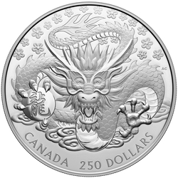 Canada: Lunar Year of the Dragon $250 Silver 2024 Proof