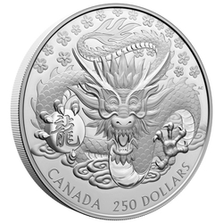 Canada: Lunar Year of the Dragon $250 Silver 2024 Proof