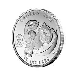 Canada: Lunar Year of the Rabbit 1 oz Silver 2023 Proof