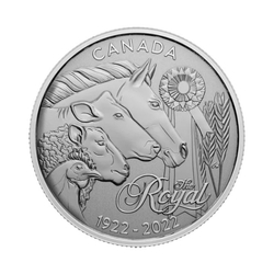 Canada: Moments to Hold - 100. royal Agricultural Winter Fair Anniversary 1/4 Ounce Silver 2022 Specimen 