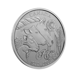 Canada: Moments to Hold - 100. royal Agricultural Winter Fair Anniversary 1/4 Ounce Silver 2022 Specimen 