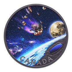 Canada: Pingualuit Crater - Crystal Eye of Nunavik $50 coloured Silver 2023 Proof 