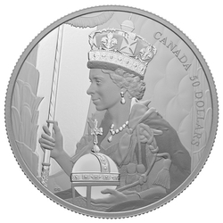 Canada: Queen Elizabeth II's coronation $50 Silver 2022 Proof 