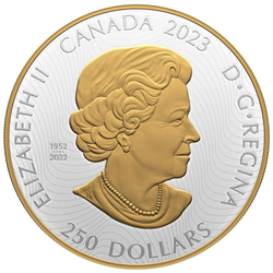 Canada: Raven Brings The Light gold-plated $250 Silver 2023 Proof