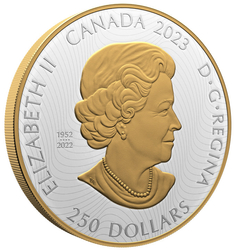 Canada: Raven Brings The Light gold-plated $250 Silver 2023 Proof