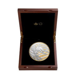 Canada: Raven Brings The Light gold-plated $250 Silver 2023 Proof