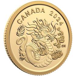 Canada: Spirit Dragon $8 Gold 2024 Proof