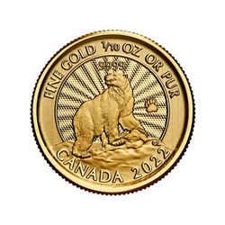 Canada: The Majestic Polar Bear 1/10 ounce Gold 2022 