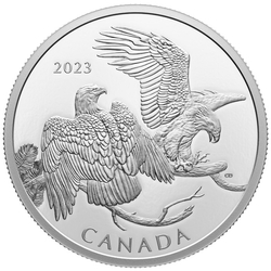 Canada: The Striking Bald Eagle $30 Silver 2023 Proof