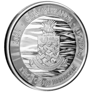 Cayman Islands: Loggerhead Turtle 1 oz Silver 2024 Prooflike