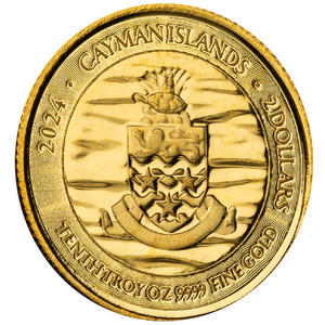 Cayman Islands: Stingray 1/10 oz Gold 2024 Prooflike