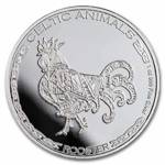 Chad: Celtic Animals - Rooster 1 oz Silver 2022