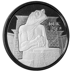 Chad: Egyptian Relic - Kek Frog God 1 oz Silver 2022 Proollike