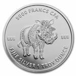 Chad: Mandala Warthog 1 oz Silver 2021