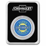 Chevrolet Service Neon Sign colored 1 oz Silver Certipack