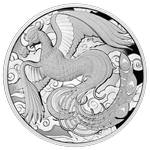 Chinese Myths and Legends: Phoenix 2 oz Silver 2022 Proof High Relief