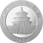 Chinese Panda 30 grams Silver 2020