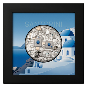 Cook Islands: Bucket List - Santorini coloured 5 oz Silver 2024 Proof Coin