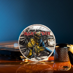 Cook Islands: Iron Maiden - Piece of Mind colored 2 oz Silver 2023 Proof Ultra High Relief