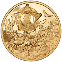 Cook Islands: Legends - Wild West 1 oz Gold 2024 Proof Ultra High Relief