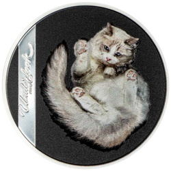 Cook Islands: Underlook - Undercat coloured 1 oz Silver 2024 Proof Ultra High Relief