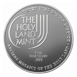 David with Harp colored 1 oz Silver 2012