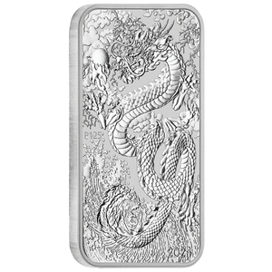 Dragon Rectangular Coin 1 oz Silver 2024