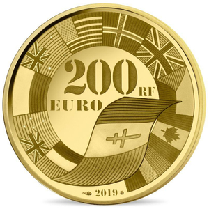 France: D-day 75th Anniversary 1 oz Gold 2019 Proof