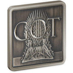 Game of Thrones - Iron Throne 1 oz Silver 2022 Antiqued Finish