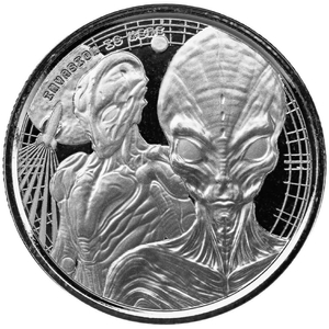 Ghana: Alien 1/2 oz Silver 2023 Prooflike