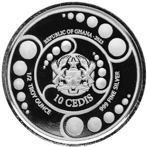 Ghana: Alien 1/2 oz Silver 2023 Prooflike