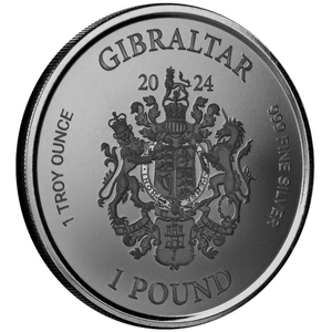 Gibraltar: Lady Justice 1 oz Silver 2024 Prooflike