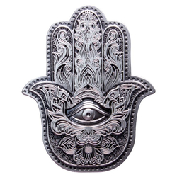 Hamsa 2 oz Silver 2022 Stackable High Relief Antiqued 