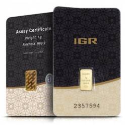 IGR 1 gram Gold LBMA bar