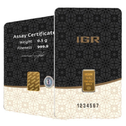 IGR bar 0.5 grams Gold LBMA