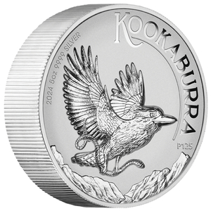 Kookaburra 5 oz Silver 2024 Proof High Relief Incused