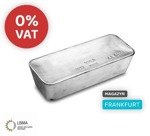 LBMA Investment Silver stored in duty-free warehouse in Frankfurt